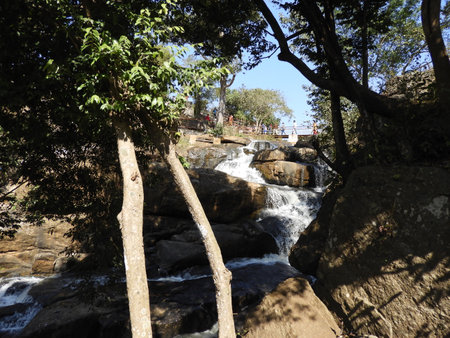 kothapally or kothapalli waterfalls is a tourist place near lambasingiの写真素材