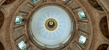 Kolkata, West Bengal/India - February 09, 2020: Interior shot of Victoria Memorial museum Gallery, kolkataのeditorial素材