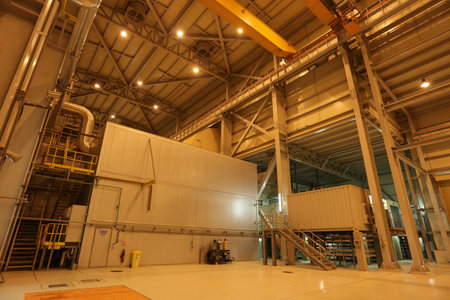 Power Plant equipments gas turbinesのeditorial素材