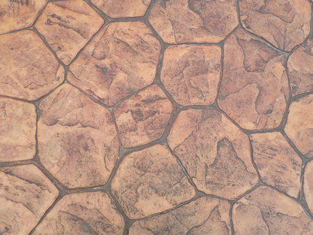 Orange concrete pavement textureの写真素材