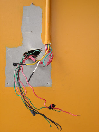 socket on orange background