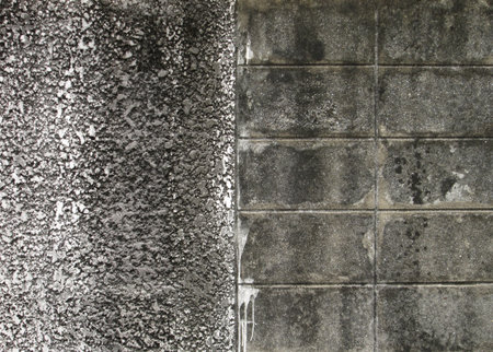 Dirty white wallの写真素材