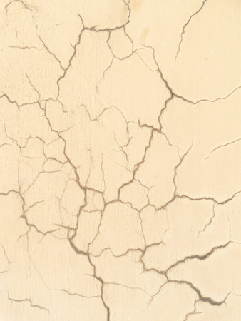 clacked cement of yellow wallの写真素材