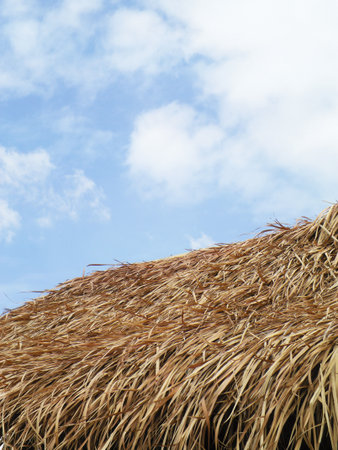 Straw roofの写真素材