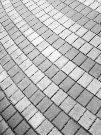 cobblestones pavementの写真素材