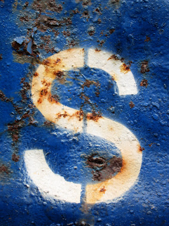 seamless blue abstract grunge texture with cracks in paintの写真素材