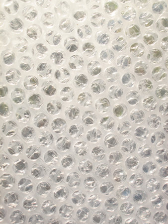 Plastic foam cushioning packing material