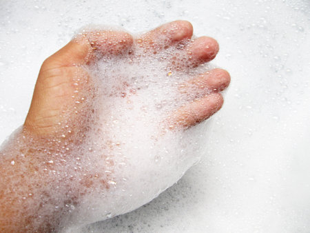 Foam whiteの写真素材