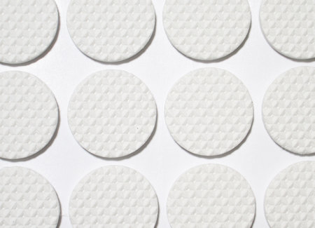 White circles rubberの写真素材