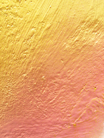 Grunge Background pink and Gold Plasterの写真素材