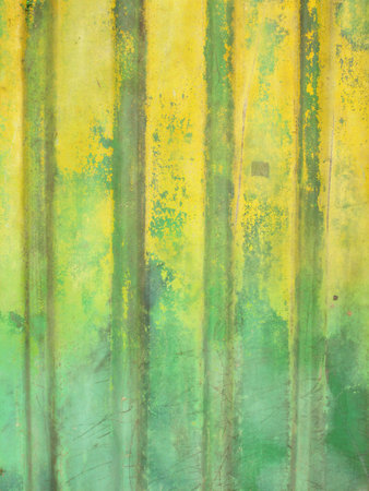 Weathered Corrugated Iron Backgroundの写真素材