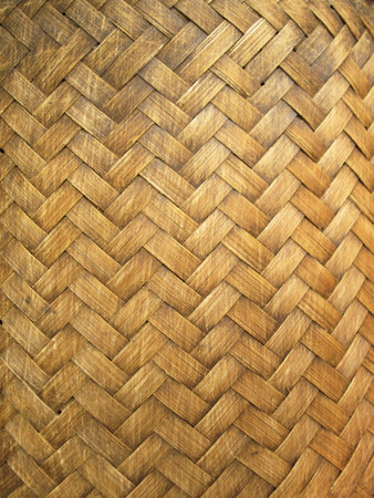 Background of woven bamboo pattern texture