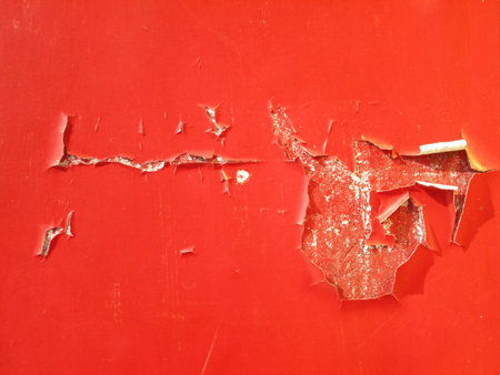 Old wall of red