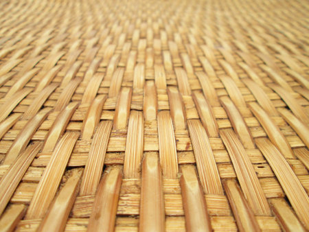 Macro Pattern and design of Thai style bamboo handcraft