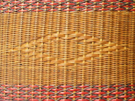 wicker texture background, traditional handicraft weave Water Hyacinthの写真素材