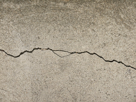 A broken concrete floor Backgroundの写真素材