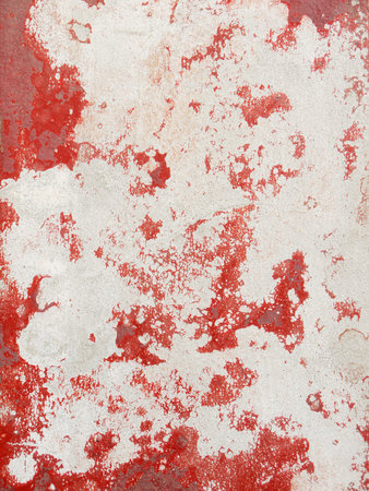 grunge red wall textureの写真素材