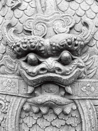 BANGKOK, THAILAND - September 12: Chinese Stupa on 12 September.2014 at Temple of the Emerald Buddha (Wat Pho Kaew), Bangkok, Thailandのeditorial素材