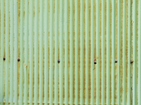 dirty and Rusted,galvanized iron roof ,large tin backgroundの写真素材