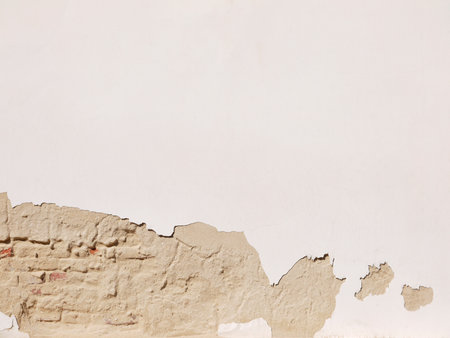 crack on white wallの写真素材