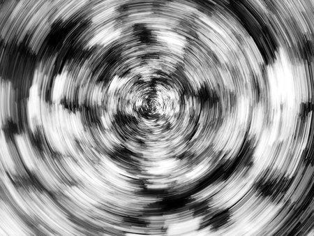 Black and white abstract view of trees focus-shifted