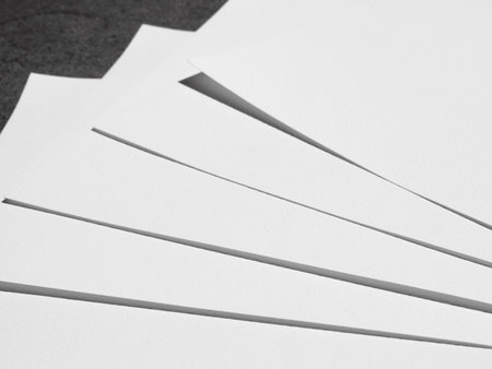White paper texture close up