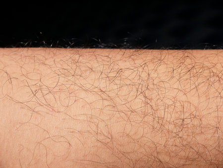 Mans hairy legの写真素材