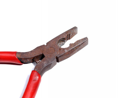 Pliers isolated on white background