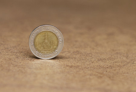 Thailand baht coinの写真素材