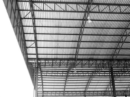 Arched roof steel structure the design for Food court open spaceの写真素材