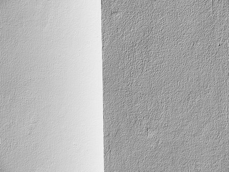 white cement plaster wall backgroundの写真素材