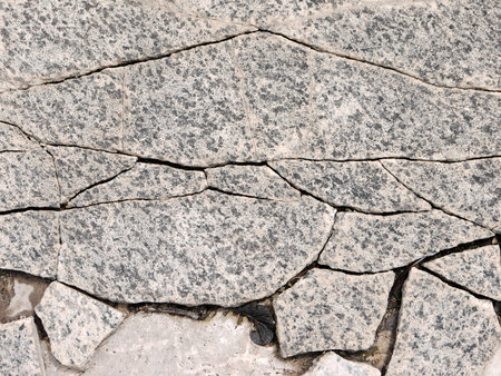 crack stone floor textureの写真素材