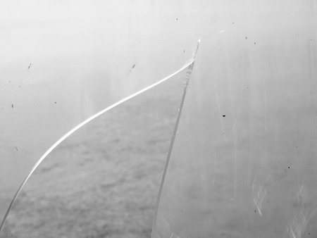 Broken glass, white backgroundの写真素材