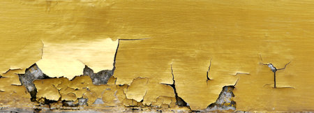 golden statue painted cracked textureの写真素材
