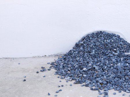 pile of stone Constructionの写真素材