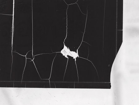 crack dirty glassの写真素材