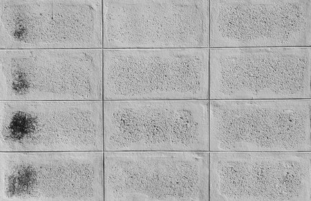 old block wall background, brick textureの写真素材
