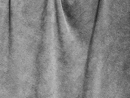 gray towel fabric textureの写真素材