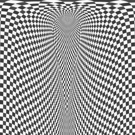 Black and white checkered abstract background