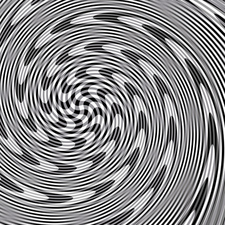Abstract background of contrast black-and-white spiral swirl