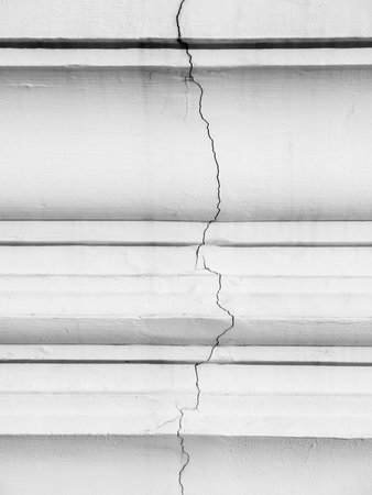 crack white wallの写真素材