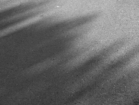 shadow on asphalt road textureの写真素材