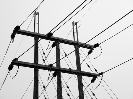 Electricity postの写真素材