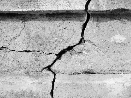 White wall cracksの写真素材