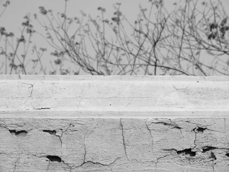 White wall cracksの写真素材