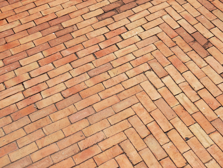 Orange brick walkway