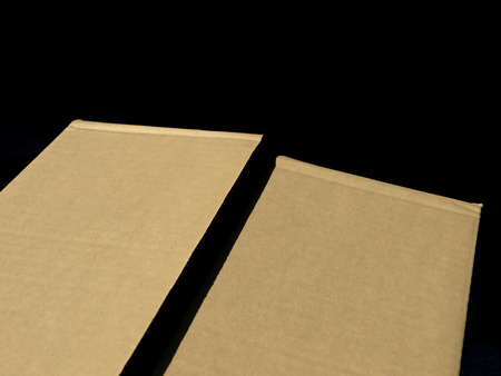 close up Brown Paper Texture boxの写真素材