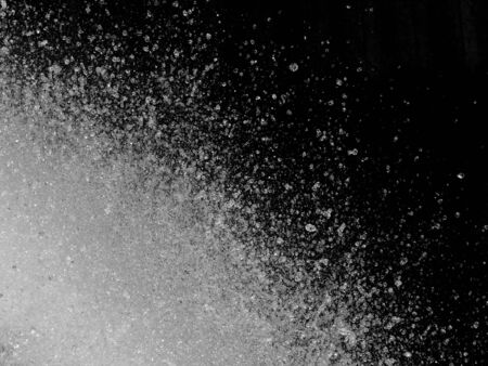 Water splash on a black backgroundの写真素材