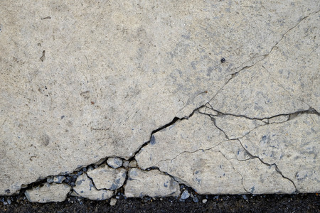 Cracked concrete floor textureの写真素材