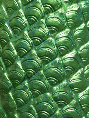 closeup green on Serpent stuccoの写真素材